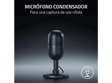 Micrófono - Razer Seiren V3 Mini, Cable USB tipo A a tipo C, Condensador supercardioide, Negro