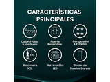 Frigorífico una puerta - Hisense RR220D4BWE, Cíclico, 126.5 cm, 165 L, Balconera XXL, Cajón frutas y verduras, Blanco