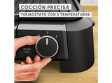Grill - Moulinex Supergrill 3 en 1 GI5108, 2000W, 3 opciones de altura, placas extraíbles, 3 temperaturas, Apertura 180º, Inox