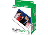Papel fotográfico - Fujifilm INSTAX Wide ISO 800, Con borde blanco, Pack de 20 fotografías