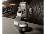 Soporte de móvil para coche - Baseus PrimeTrip Air Clamping, Con ventosa ultrapotente, Giro 360º, Amortiguación y estabilidad, Universal, Negro