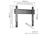 Soporte TV - Vogel’s TVM 5505, De 32 a 77, Fijo, VESA 400mm x 400mm, Hasta 75 kg, Negro