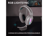 Auriculares gaming - Logitech G G522, RGB, Personalizable, Lightspeed/Bluetooth/USB, Micrófono extraíble, Transductores ProG, PC/Mac/PS5, Blanco