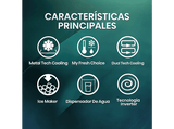 Frigorífico americano - Hisense RQ5P470SYID, Total No Frost, 178.5 cm, 483 l, Wi-Fi, Inverter, Inox