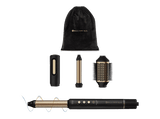 Moldeador - Bellissima Prodigy 4 en 1, Tecnología Ion Ceramic Hi-Pro, 3 Temperaturas, Aire Frío, Tecnología Coanda, Negro/Mate Dorado