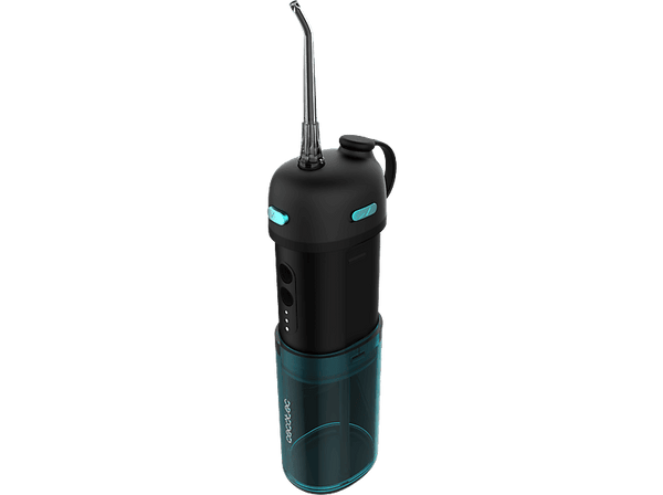 Irrigador - Cecotec ToothCare Jet Splash, 8 intensidades, 3 modos, 150ml de capacidad, 2 boquillas intercambiables, Black
