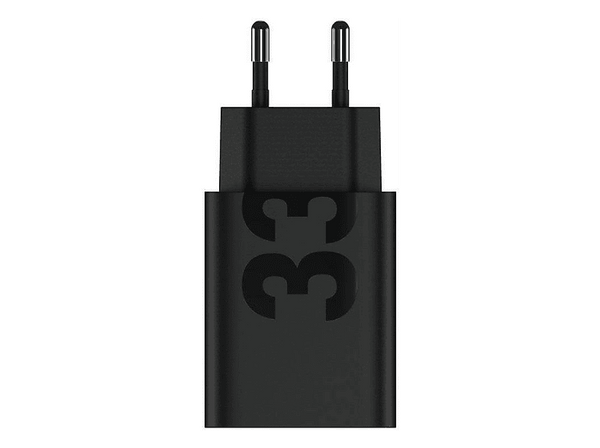 Cargador de pared - motorola TurboPower 33W, Compatibilidad Universal USB-C, Puerto USB-A, Negro