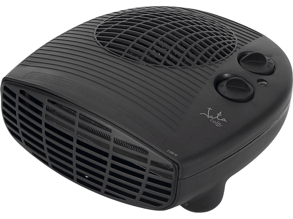Calefactor - Jata TV63, 2000 W, 2 potencias, Ventilación, Termostato, Indicador luminoso, Negro