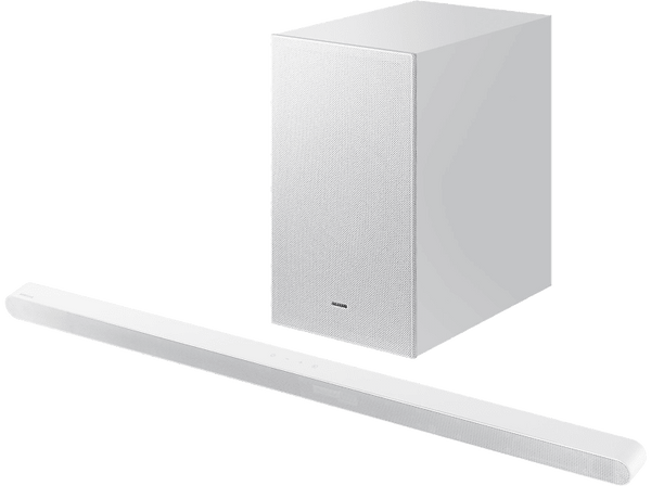 Barra de sonido - Samsung HW-S701D/ZF- ULTRASLIM, Bluetooth, Dolby Atmos inalámbrico, 250 W, SpaceFit Sound, Blanco