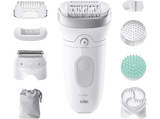Depiladora - Braun Silk-épil 7 SkinSpa 7-031, Tecnología Micro-Grip, Luz Smartlight, Wet&Dry, All-in-one