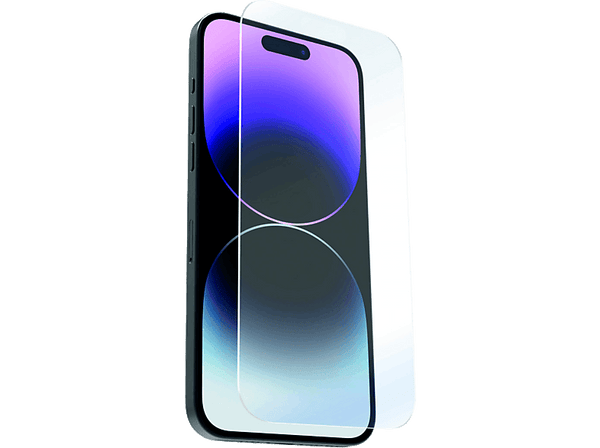 Protector pantalla - Muvit For Change, Para iPhone 15 Pro, Vidrio Templado, Transparente