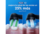 Cepillo eléctrico - Oral-B iO 2, Pack dúo, 2 recambios, 3 modos, Temporizador, Sensor de presión, Estuche de viaje, Negro y Verde Bosque