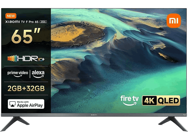 TV QLED 65" - Xiaomi 65 F PRO, UHD 4K, ARM Cortex-A55, Smart TV, Negro
