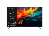 TV Mini LED 55 - PEAQ PTV 55GMU-5026C AG, UHD 4K, Smart TV, Google TV, HDR10, Negro