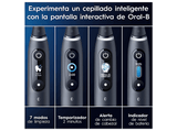 Cepillo eléctrico - Oral-B iO 9, Pack doble, 3 cabezales, Seguimiento 3D con app, Con estuche de viaje, Negro y Rosa
