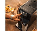 Cafetera superautomática - Cecotec Cremmaet Latte, 19 bar, 1300W, Depósito de leche 400ml, Depósito de agua 1.1L, Display táctil, Molinillo, Negro
