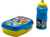 Pack Merchandising - Sherwood Set de fiambrera rectangular y botella sport de Mickey, 380 ml, Plástico