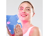 Máscara LED - CurrentBody CBD-BLEM-MASK-S2, Cara, Combina luz LED azul y roja, Azul