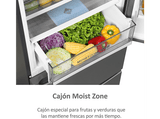 Frigorífico combi - Haier 3D 60 Series 3 A3FE837CGJ, No Frost, 200.5 cm, 348 l, Motor Inverter, Cajones Direct Access,  Inox