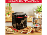 Panificadora - Moulinex OW2208, 650 W, 1 kg, 17 programas, 15 h programables, Negro