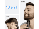 Afeitadora multifunción - Braun Todo En Uno Series 3 AIO3560, Kit De Styling 10 en 1, Lámina Afilada, 14 Longitudes, Negro