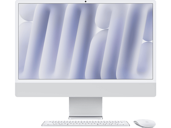 Apple iMac (2024) 24" Retina 4.5K, Chip M4, CPU de 10 núcleos, GPU de 10 núcleos, 16GB de RAM, 256 GB de SSD, Vidrio nano­texturizado, Plata