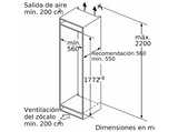 Frigorífico combi - Balay 3KID767F, No Frost, 177.2 cm, 260 l, Cajón ExtraFresh, Cajón Extra Cold, Blanco panelable