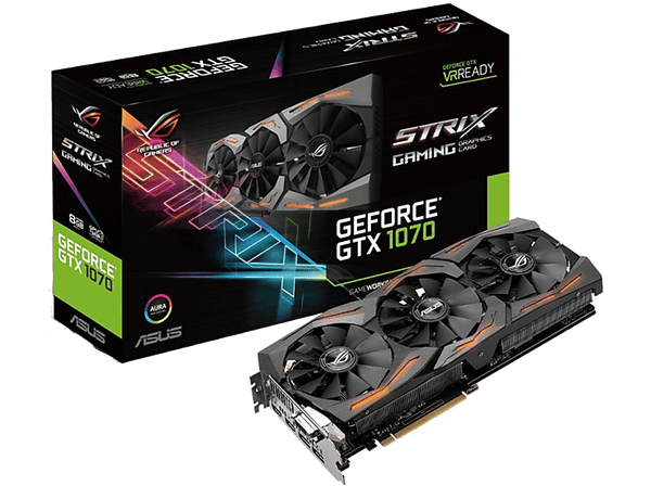 Tarjeta gráfica - ASUS Nvidia GeForce Strix GTX 1070 118305