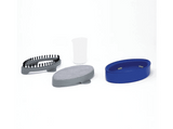 Plancha de vapor vertical - Polti GSM20, Regulación digital, Portátil, Blanco y Azul