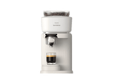 Cafetera express - Philips Baristina BAR300/00, Molinillo cerámico, 16 bares, Café en grano, 4 programas, 1550 W, 1,2L, 30s, IA, 72 dB, 3 años, Blanco