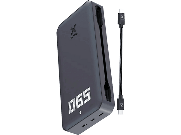 Powerbank - XTORM XB4 Titan, 90W, 24.000 mAh, 3 puertos, Indicador de batería LED, Compatible portátiles, Negro