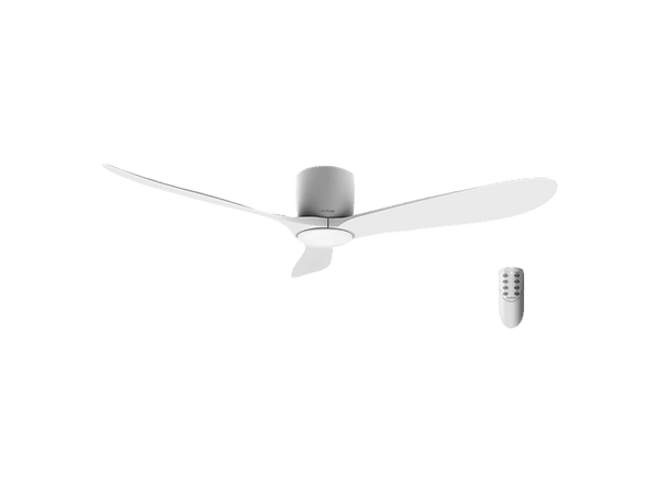 Ventilador de techo - Cecotec EnergySilence Aero 5400, Motor DC, 52 pulgadas, Mando a distancia, 6 velocidades, Blanco
