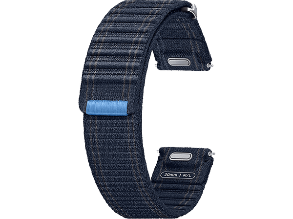 Correa - Samsung Fabric Band, Para Samsung Galaxy Watch7, Tela y Velcro, Fácil ajuste, Talla M/L, Navy