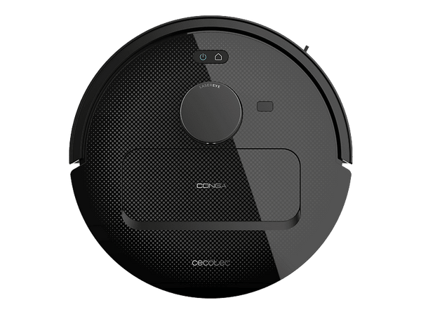 Robot friegasuelos - Cecotec Conga X50, 50 W, 240 min Autonomía, Navegación Láser, Fregado Spin, 15000 Pa, Negro