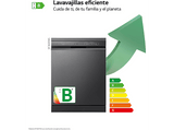 Lavavajillas - LG DF365FMS, 14 servicios, 10 programas, 60 cm, LED táctil, Tercera bandeja, TrueSteam™, QuadWash™, Acero negro grafito antihuellas