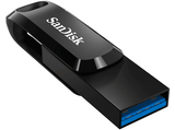 Pendrive para móvil 256 GB - SanDisk Ultra Dual Drive Go, 2 en 1, USB-C, USB-A, 3.1, OTG, 150 MB/s, Negro