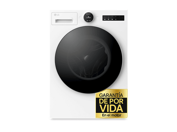Lavadora carga frontal - LG F4X7009TWS, 9 kg, 1400 rpm, 23 programas, TurboWash 360º, ThinQ™, Blanco