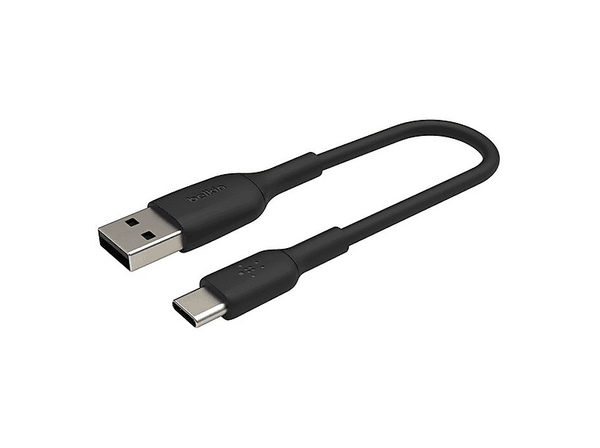 Cable USB - Belkin Cable USB-A a USB-C de 15 W, 15cm, Universal, Negro