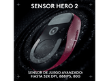 Ratón gaming - Logitech Pro X Superlight 2 DEX, 44.000 ppp, Lightspeed, Interruptores Lightforce, 95h batería, Sensor Hero 2, 60 gramos, Magenta
