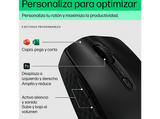 Ratón inalámbrico - HP 420, Bluetooth, 4000 dpi, Botones Programables, Negro