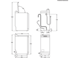 Lavadora carga superior - AEG LTN7E7231E, 7 kg, 1200 rpm, Función Vapor, ProSense, Blanco