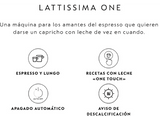Cafetera de cápsulas – Nespresso De'Longhi Lattissima One EN510.B, 1450 W, 19 bar, Negro