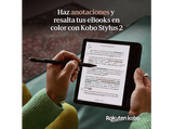 eBook - Kobo Libra Colour + Stylus 2 Negro, Pantalla Táctil a Color de 7, 32 GB, 1264 x 1680 píxeles, WiFi, Bluetooth, Resistente al Agua, Negro