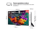 TV QNED Mini LED 86 - LG 86QNED86B6B, UHD 4K, Procesador Inteligente α8 AI Processor 4K Gen3, Smart TV, DVB-T2 (H.265), Negro