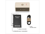 Altavoz inalámbrico - Marshall EMBERTON III, 76 W, Bluetooth, Autonomía 32 h, Micrófono, Cream