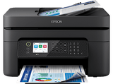 Impresora multifunción tinta - Epson WorkForce WF-2950DWF, Impresión doble cara, Color, WiFi, Fax, Negro