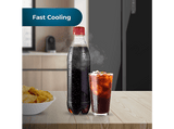 Frigorífico combi - Cecotec Bolero CoolMarket Combi 356 Grey Glass D, Total No Frost, 200 cm, 356 l, Inverter Plus, Puertas de cristal, Grey Glass
