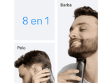 Afeitadora multifunción - Braun Todo En Uno Series 3 AIO3540, Kit De Styling 8 en 1, Lámina Afilada, 14 Longitudes, Gris
