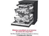Lavavajillas - LG DF455HMS, Independiente, 14 servicios, 10 programas, 60 cm, Negro