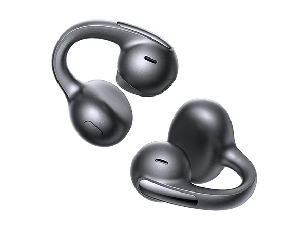 Auriculares True Wireless - Baseus Bowie Pro Open-Ear, 40 h de autonomía, Cancelación de ruido, Ultra-Ligeros, Resistencia IP67, Negro Cosmic